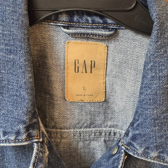 Gap Denim Jean Jacket Womens Large Medium Wash Lots Of Pockets Retro - Picture 2 of 9